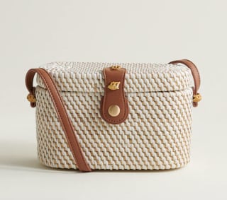 Elizabeth and James Wicker Binocular Bag