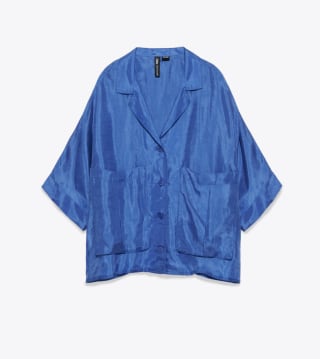 Zara Indigo Flowy Shirt