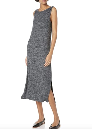 Daily Ritual Sleeveless Bateau Neck Midi Dress