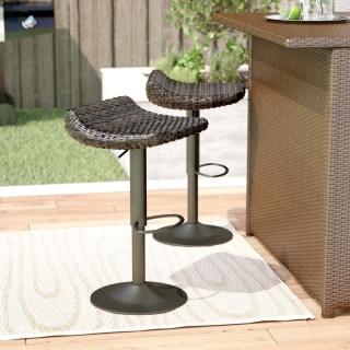 Wade Logan Patio Bar Stool (Set of 2)