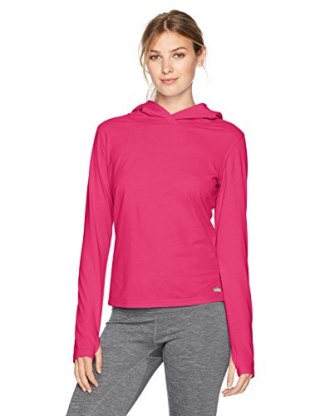 Solstice Apparel Women's Insect Repellent Long Sleeve Hooded Tee, Rose, Large