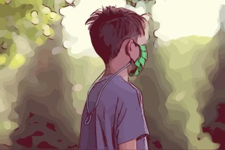 The Rusty Jalopy Mask Lanyard with Ear Saver