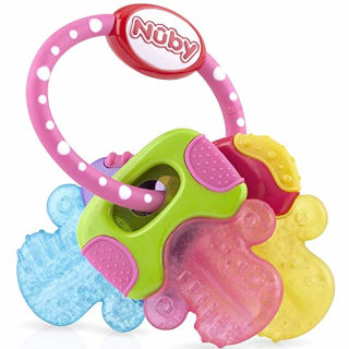 Nuby Ice Gel Teether Keys (2 Pack Pink)
