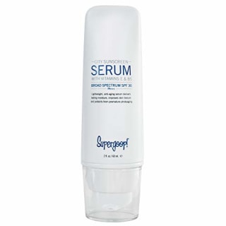 Supergoop! City Sunscreen Anti-Aging Serum SPF 30, 2 fl oz - Lightweight, Antioxidant-Rich Morning Lotion - Hydrating Vitamin Serum for Face - Prep &amp; Protect with Vitamins E, B5 - Great for Guys
