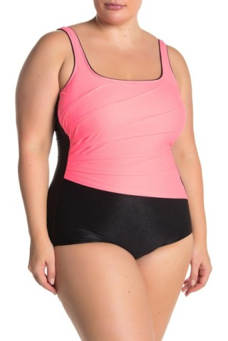 Reebok Viva Vortext 19 Colorblock One-Piece Swimsuit