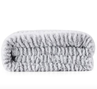 Dream Theory Reversible Faux Fur Weighted Throw Blanket