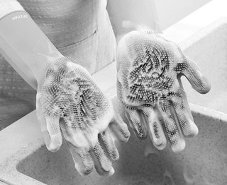 Reusable Silicone Dishwashing Gloves