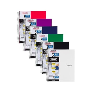 Five-Star Assorted 3-Subject Notebooks