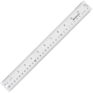 Westcott See Through Acrylic Ruler, 18", Clear - 1
