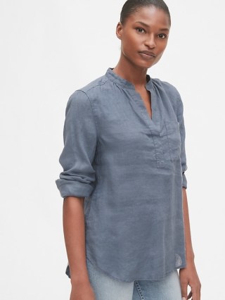 Popover Pocket Shirt in Linen