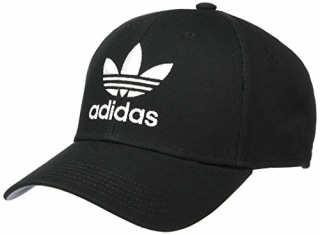 adidas Originals Men's Trefoil Structured Precurve Cap, Black/White, ONE SIZE