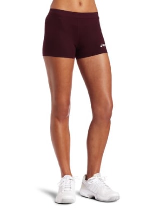 ASICS Women's Low Cut Performance Short, Maroon, Medium
