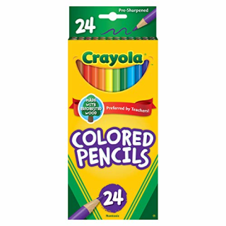 Crayola Colored Pencils, Coloring Supplies, 24 Count