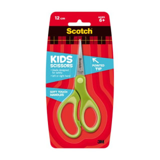 Scotch Kids Pointed Tip Scissors with Soft Touch, 5 Inches (1442P) (Colors may vary)