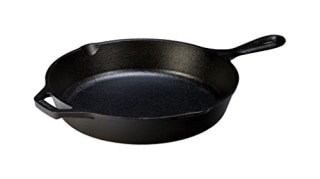 Lodge Pre-Seasoned Cast Iron Skillet With Assist Handle, 10.25", Black