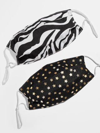 BaubleBar Adjustable Face Mask Set of 2