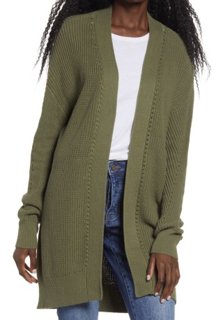 BP. Open Stitch Cardigan
