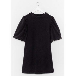 Nasty Gal When the Going Gets Puff Sweatshirt Dress