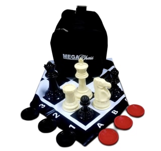 MegaChess 8" Tall Oversized Chess and Checker Set