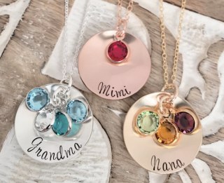 EllenBKeepsakes Personalized Birthstone Necklace