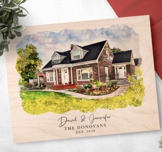 WoodLifePrints Custom Home Portrait