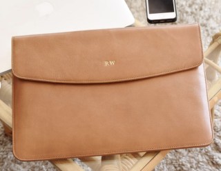 TheLeatherExpert Monogrammed Laptop Bag