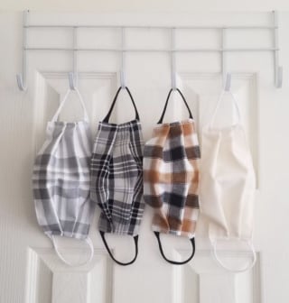 OtiliaBoutique Plaid Cloth Face Mask