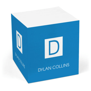 The Stationery Studio Square Initial Sticky Memo Cube