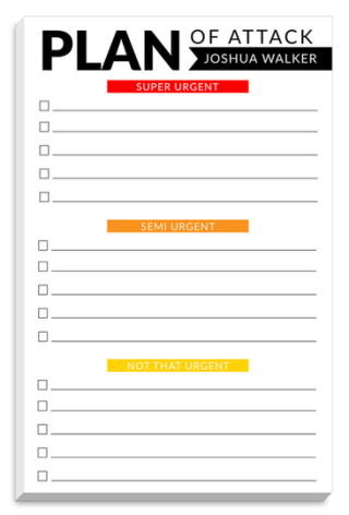 The Stationery Studio Plan of Attack Notepads