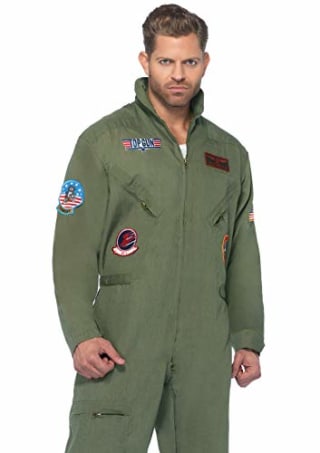 Leg Avenue Men's Top Gun Flight Suit Costume