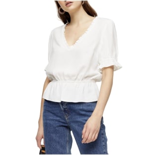 Topshop Morgan Ruffle Peplum Top