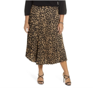 Halogen Pleated Midi Skirt