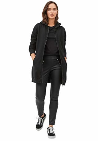 Ellos Plus Size Long Zip Hoodie