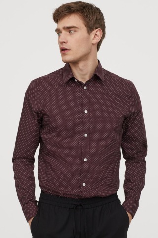 H&M Slim Fit Easy-Iron Shirt