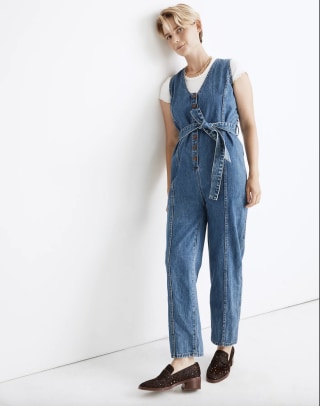 Madewell Denim Sleeveless Jumpsuit