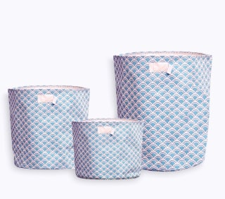 Frog Hill Designs Canvas Bin Set