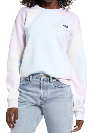 Treasure & Bond Vote Tie-Dye Sweatshirt
