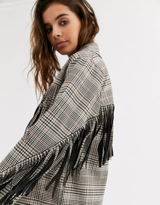 Asos Design Fringe Jacket