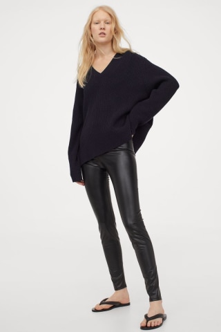 H&amp;M Faux Leather Leggings