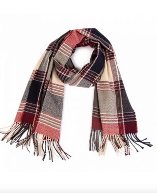 Glitzhome Plaid Scarf