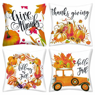 AMENON 4Pack Fall Pillow Covers