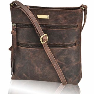 Estalon Leather Crossbody Bag