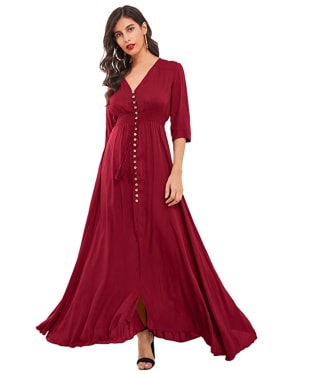 Milumia Women's Button Up Maxi Dress