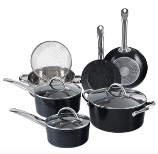 Kitchen Academy 15 Piece Stainless Steel Non-Stick Cookware Set