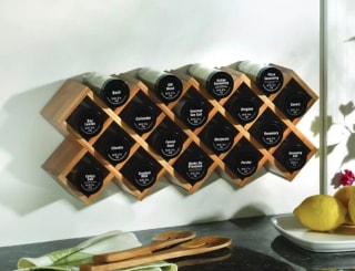 Criss Cross 18 Piece Spice Jar & Rack Set