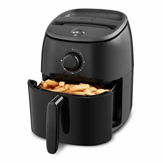 Dash DCAF200GBBK02 Tasti Crisp Electric Air Fryer Oven Cooker with Temperature Control, Non-stick Fry Basket, Recipe Guide + Auto Shut Off Feature, 1000-Watt, 2.6Qt, Black