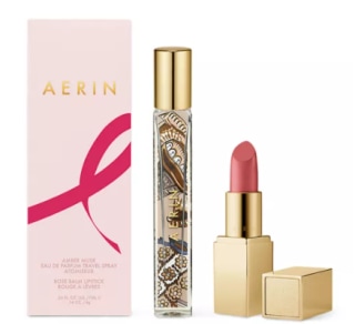 Aerin Rose Balm Lipstick & Amber Musk Travel Spray Set
