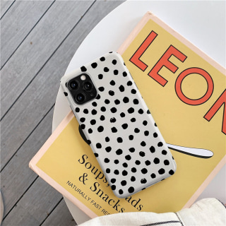 Black Polka Dots iPhone 12 Case