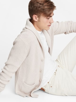 Gap Ribbed Shawl Cardigan