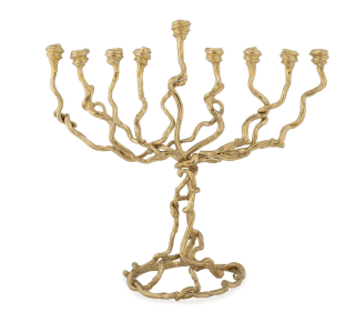 Wisteria Gold Menorah